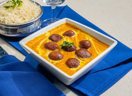 Plated fine dining dish with garnish