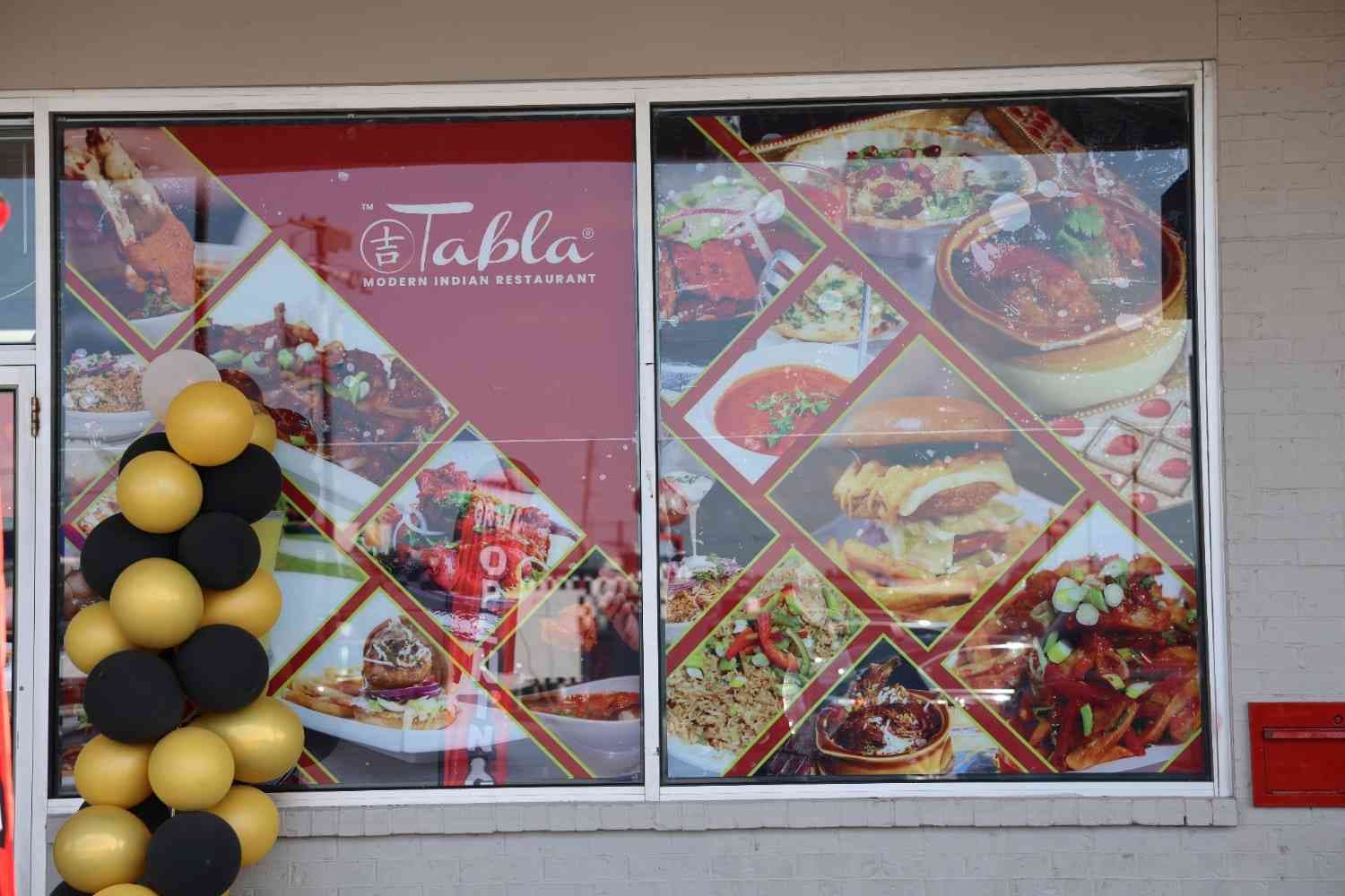 Tabla dining space with warm ambient lighting